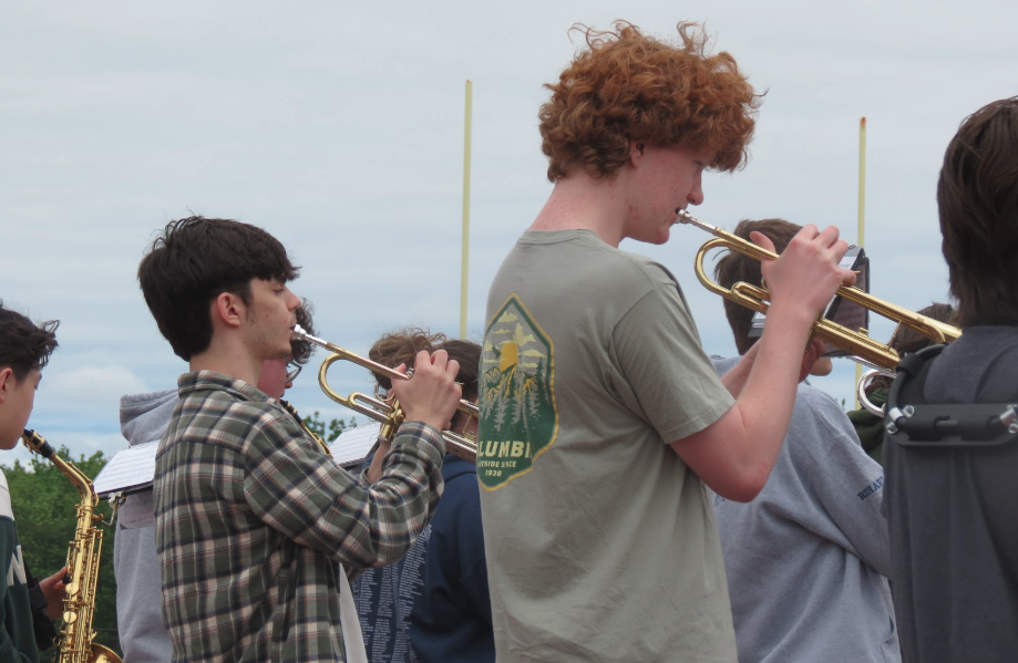 Marching Band Parade Practice